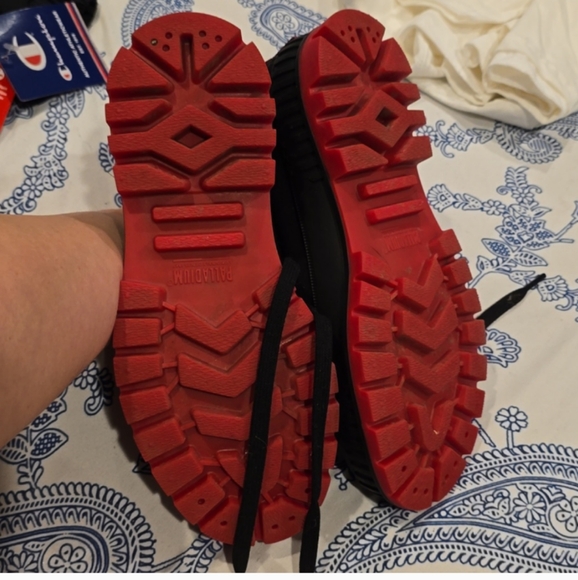 👟🖤❤️Unisex Palladium Pallashock Supply Hi Sneakers, Men's 5.5,Women's 7❤️🖤👟 - Picture 5 of 7